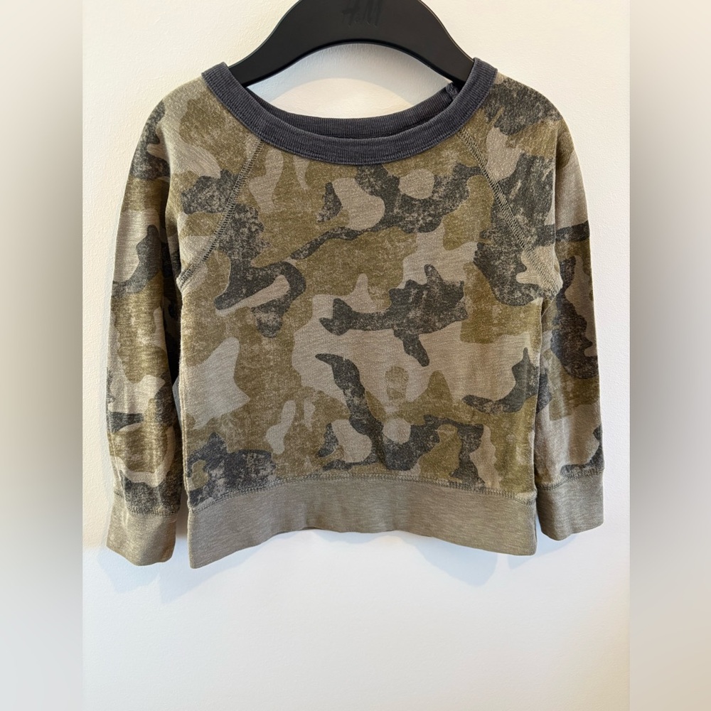 Crewcuts Camouflage Patterned Top